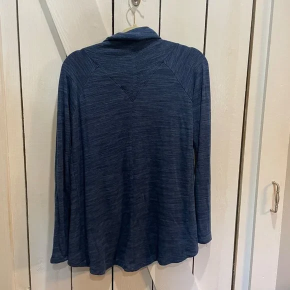 Athleta Nirvana Wear Two Ways Wrap blue heather small - Picture 5 of 6